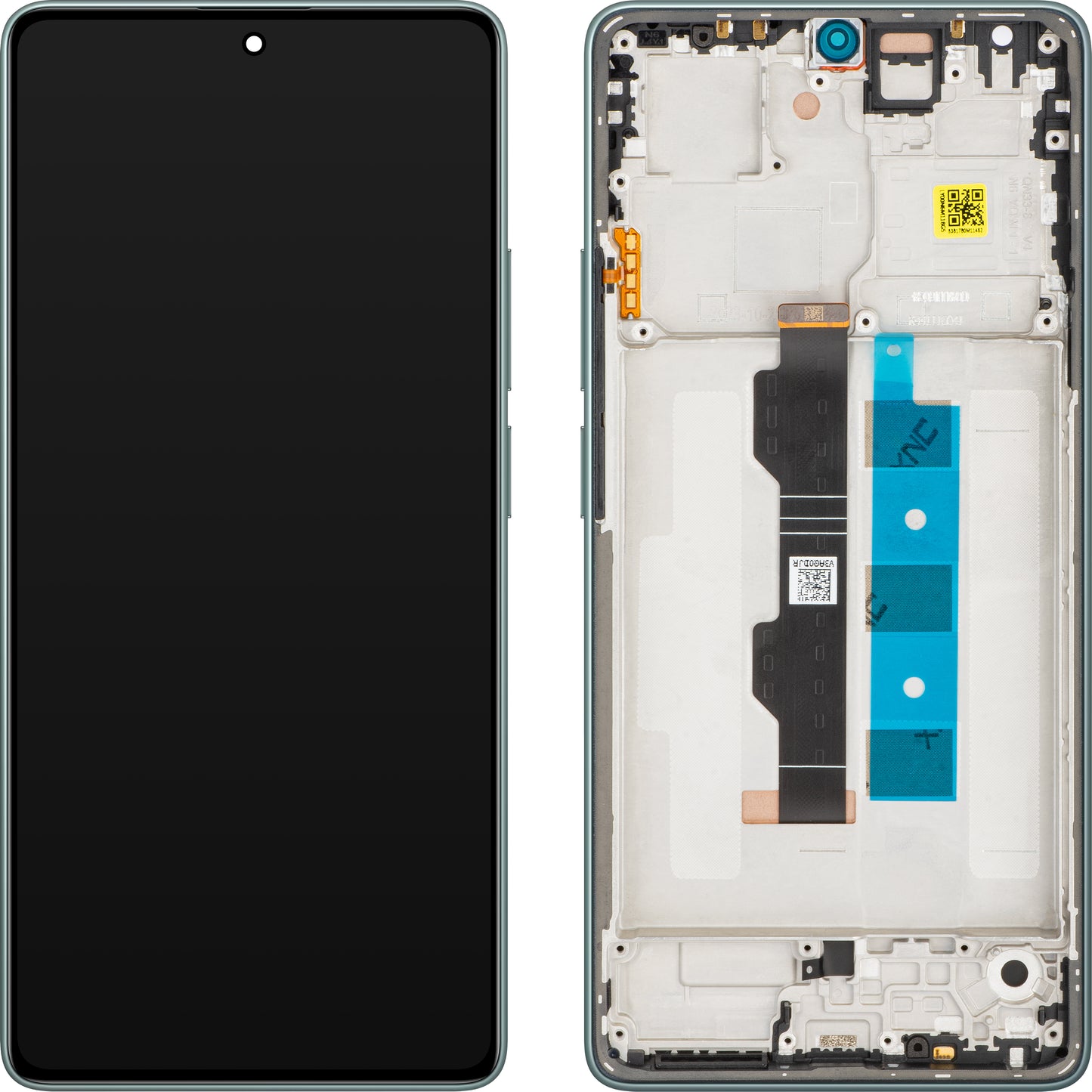 Display cu Touchscreen Xiaomi Redmi Note 13 Pro 4G, cu Rama, Verde (Forest Green), Service Pack 56000100N600