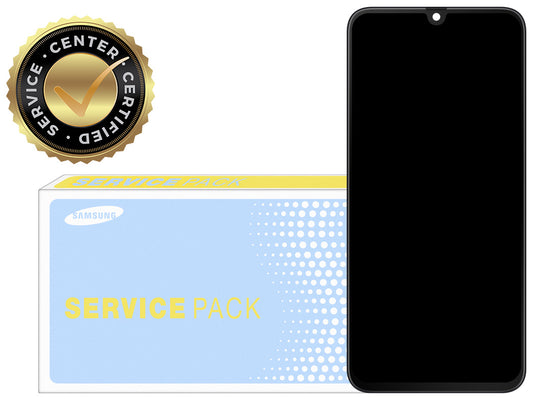 Display cu Touchscreen Samsung Galaxy A70 A705, cu Rama, Negru, Service Pack GH82-19747A