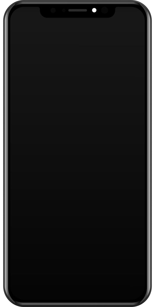 Display cu Touchscreen JK pentru Apple iPhone XR, cu Rama, Versiune LCD In-Cell, Negru