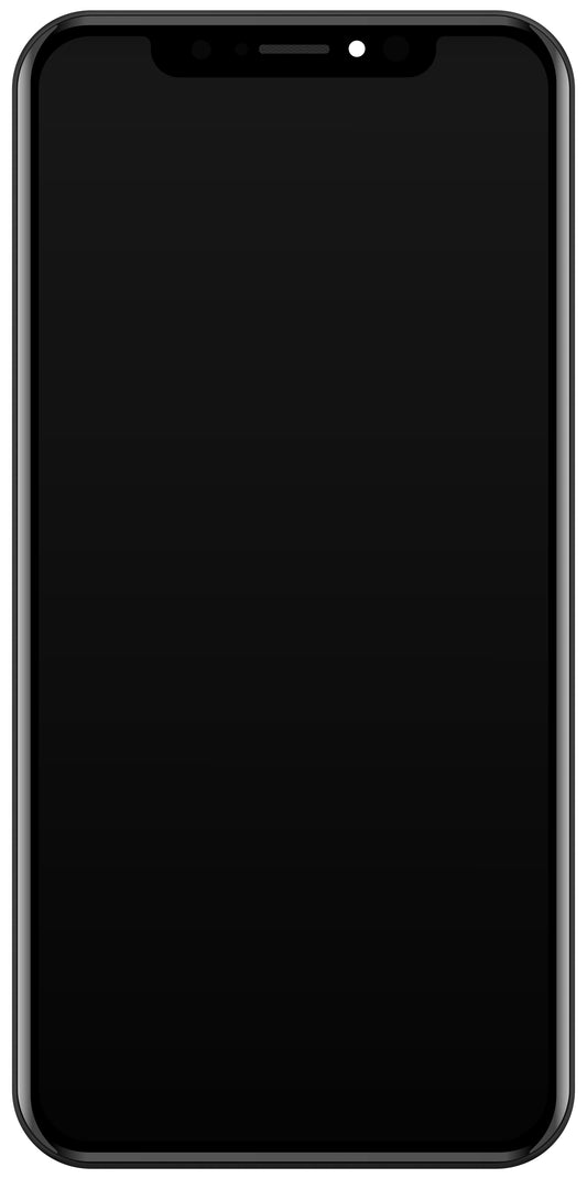 Display cu Touchscreen JK pentru Apple iPhone X, cu Rama, Versiune LCD In-Cell, Negru