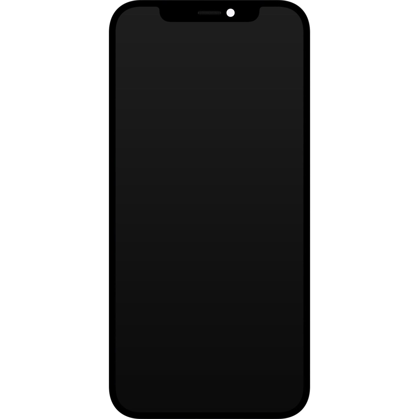 Display cu Touchscreen JK pentru Apple iPhone 12 / 12 Pro, cu Rama, Versiune LCD In-Cell IC Movable, Negru