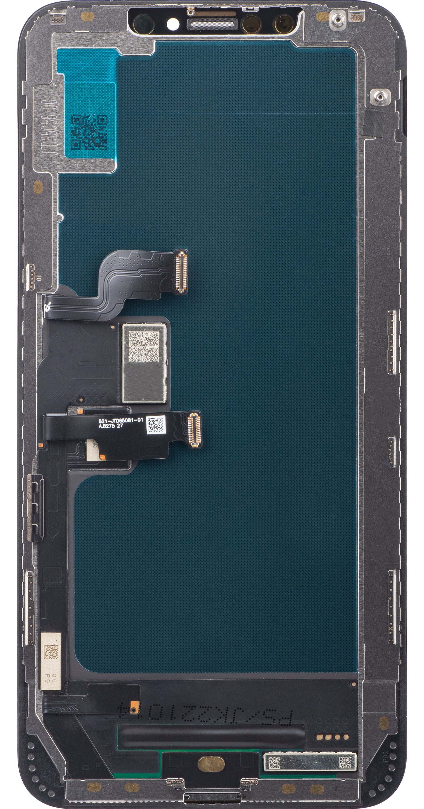 Display cu Touchscreen JK pentru Apple iPhone XS Max, cu Rama, Versiune LCD In-Cell, Negru