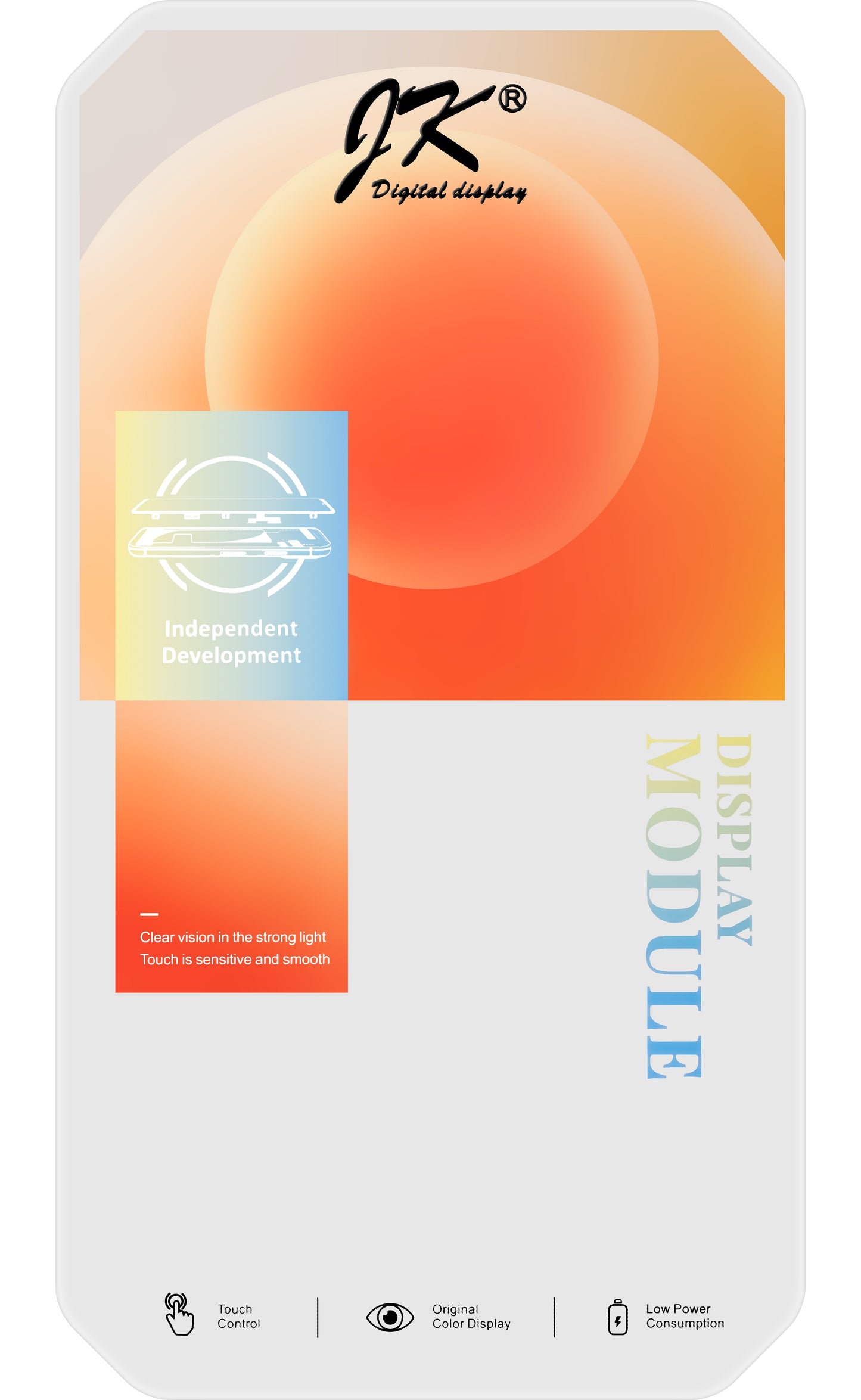 Display cu Touchscreen JK pentru Apple iPhone XS Max, cu Rama, Versiune LCD In-Cell, Negru