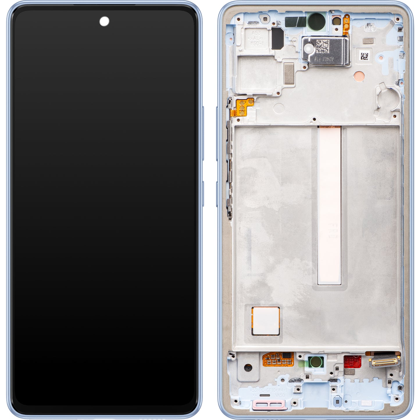Display cu Touchscreen Samsung Galaxy A53 5G A536, cu Rama, Albastru, Service Pack GH82-28024C