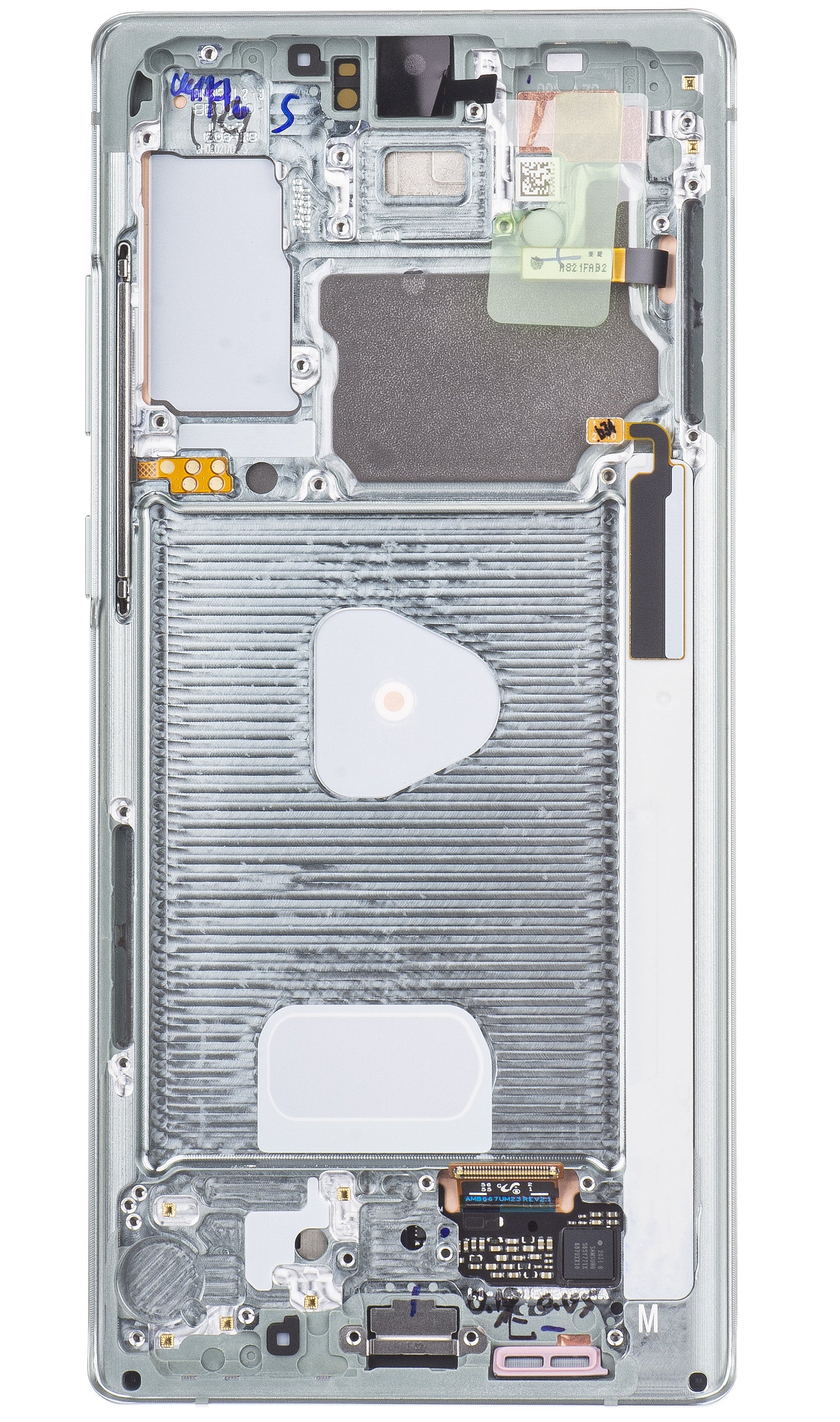 Display cu Touchscreen Samsung Galaxy Note 20 5G N981 / Note 20 N980, cu Rama, Verde, Service Pack GH82-23495C