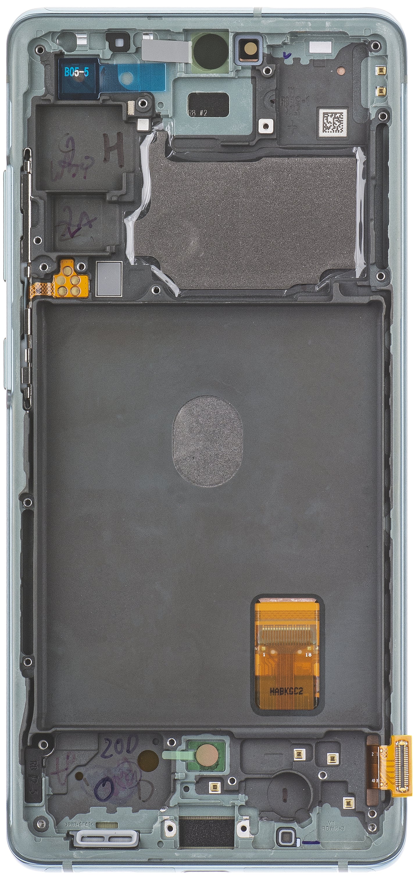 Display cu Touchscreen Samsung Galaxy S20 FE G780, cu Rama, Verde (Cloud Mint), Service Pack GH82-24220D