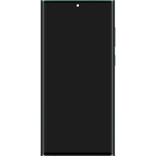 Display cu Touchscreen Samsung Galaxy S22 Ultra 5G S908, cu Rama, Verde, Service Pack GH82-27488D