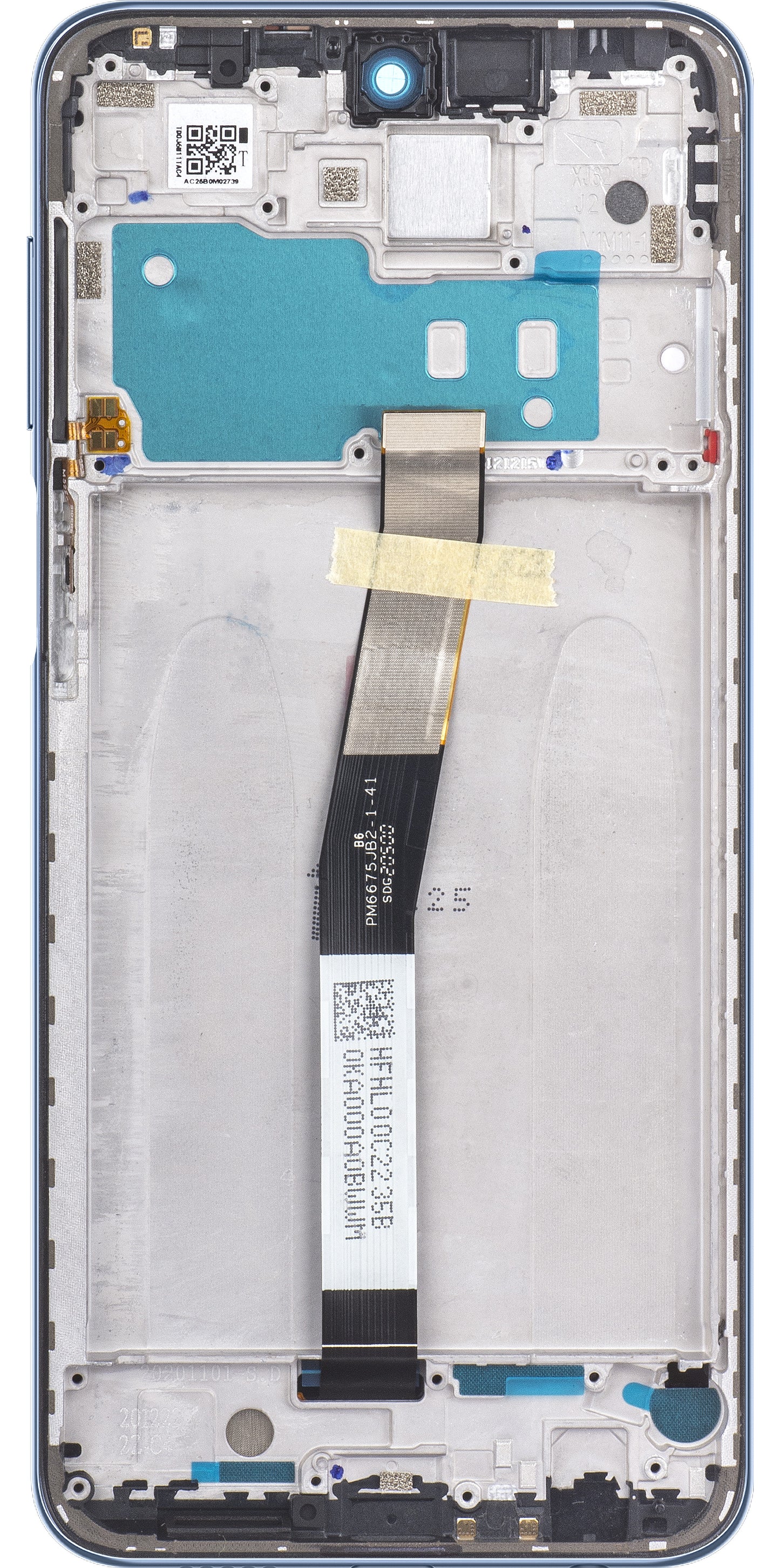 Display cu Touchscreen Xiaomi Redmi Note 9S / Note 9 Pro, cu Rama, Gri (Interstellar Gray), Service Pack 560004J6A100