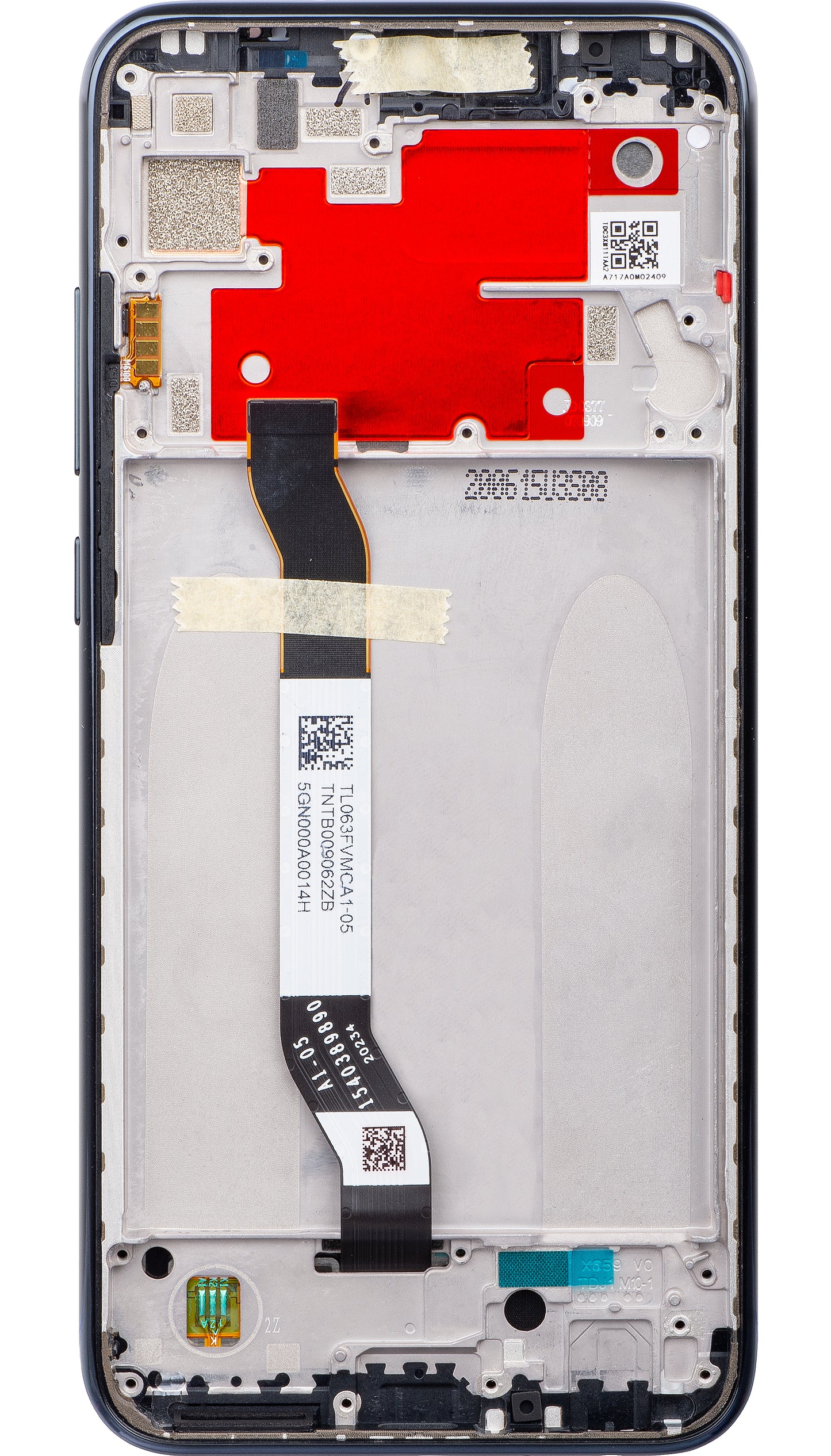 Display cu Touchscreen Xiaomi Redmi Note 8T, cu Rama, Negru, Service Pack 5600040C3X00
