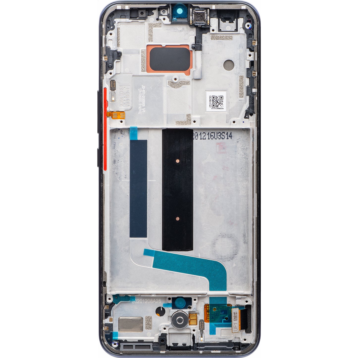 Display cu Touchscreen Xiaomi Mi 10 Lite 5G, cu Rama, Gri, Service Pack 56000400J900