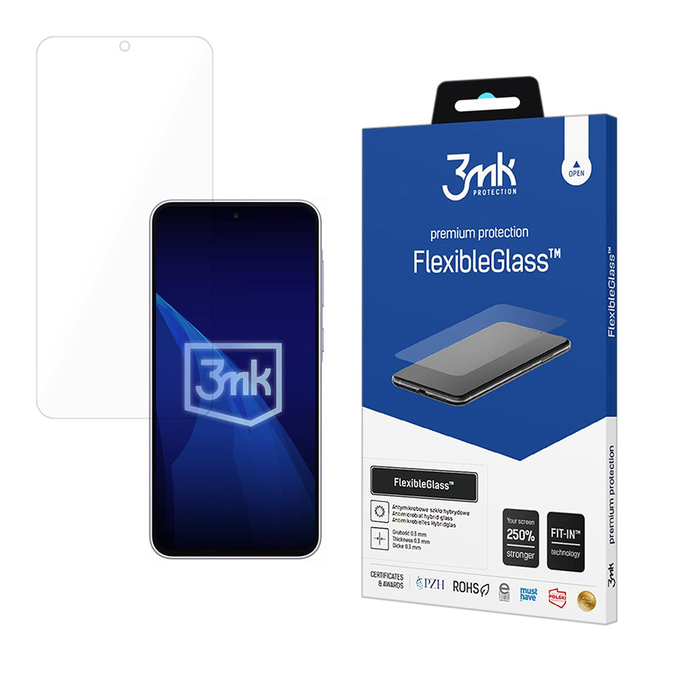 Folie de protectie Ecran 3MK FlexibleGlass pentru Samsung Galaxy A37 5G, Sticla Flexibila, Full Glue