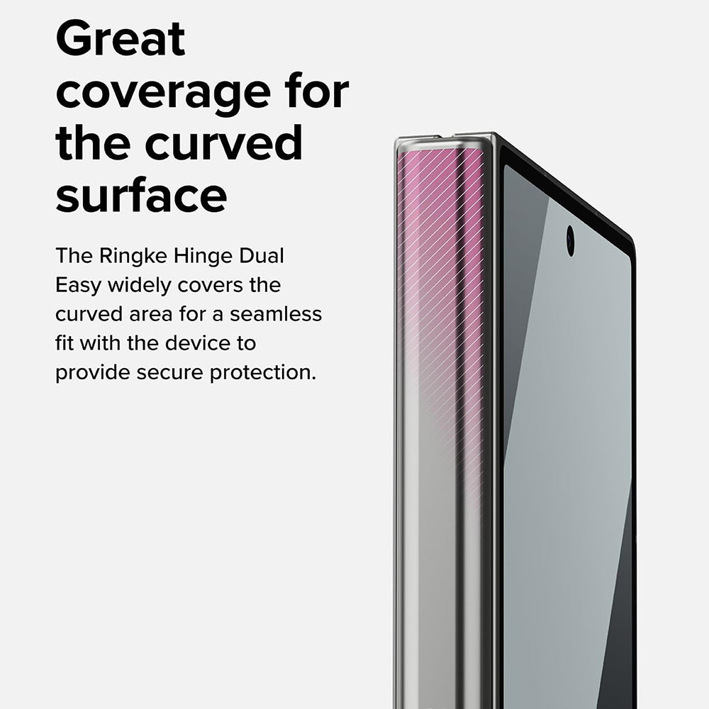 Folie de protectie Balama Ringke Dual Easy pentru Samsung Galaxy Z Fold8 Ultra F976, Plastic, Set 2 bucati