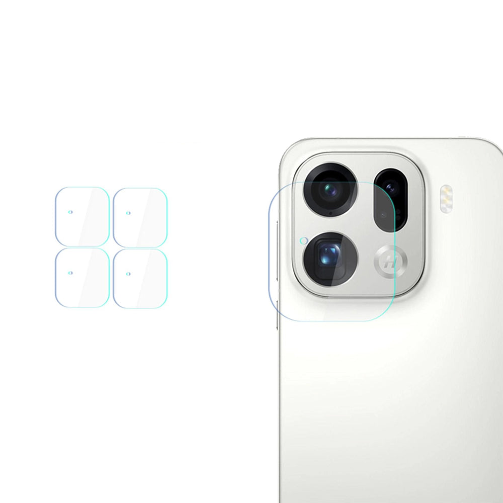 Folie de protectie Camera Spate 3MK Protection pentru Oppo Find X9 Pro, Sticla Securizata, Set 4 bucati, Transparenta
