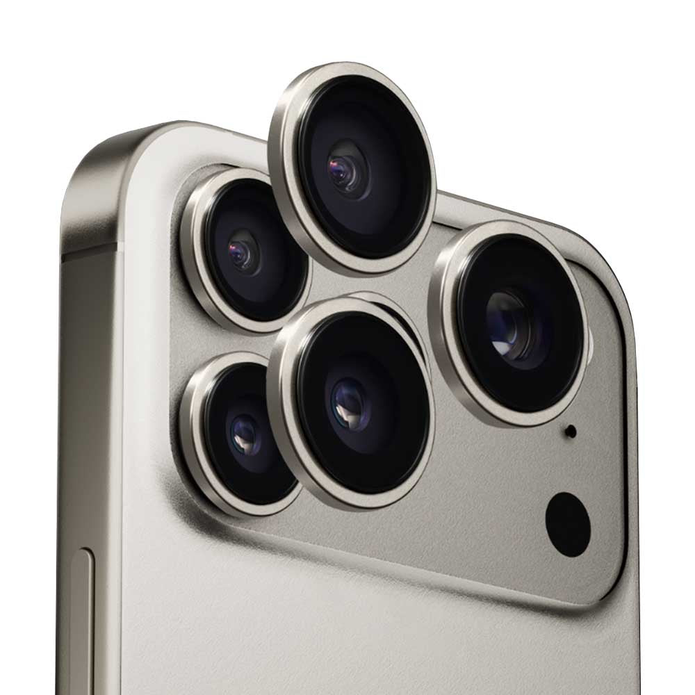 Folie de protectie Camera Spate Anank AR pentru Apple iPhone 17 Pro Max / 17 Pro, Sticla Securizata, Gri