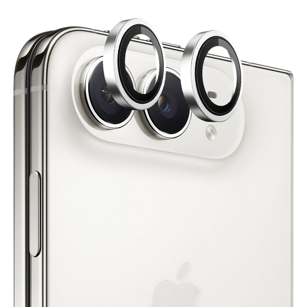 Folie de protectie Camera Spate Blueo 99 Anti-Refective HD pentru Apple iPhone Duo, Sticla Securizata, Argintie