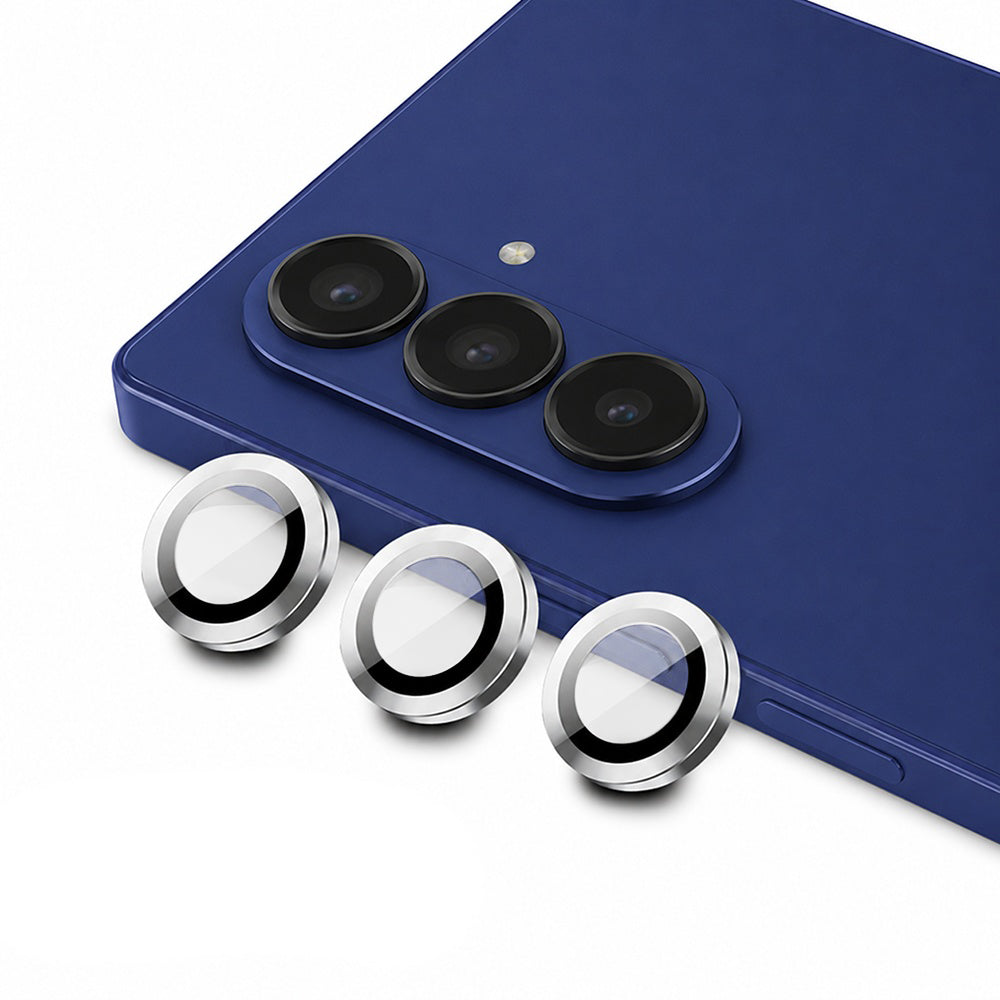 Folie de protectie Camera Spate Blueo pentru Samsung Galaxy Z Fold8 Ultra F976 / Z Fold7 F966, Sticla Securizata, Argintie