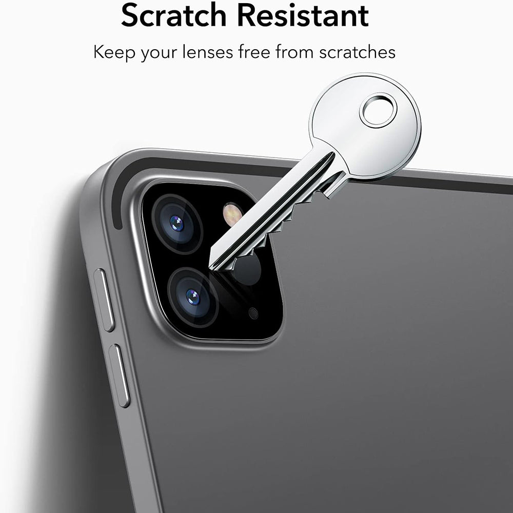 Folie de protectie Camera Spate ESR pentru Apple iPad Pro 13 (2024) / Pro 11 (2022) / Pro 12.9 (2022), Sticla Securizata, Set 2 bucati, Neagra