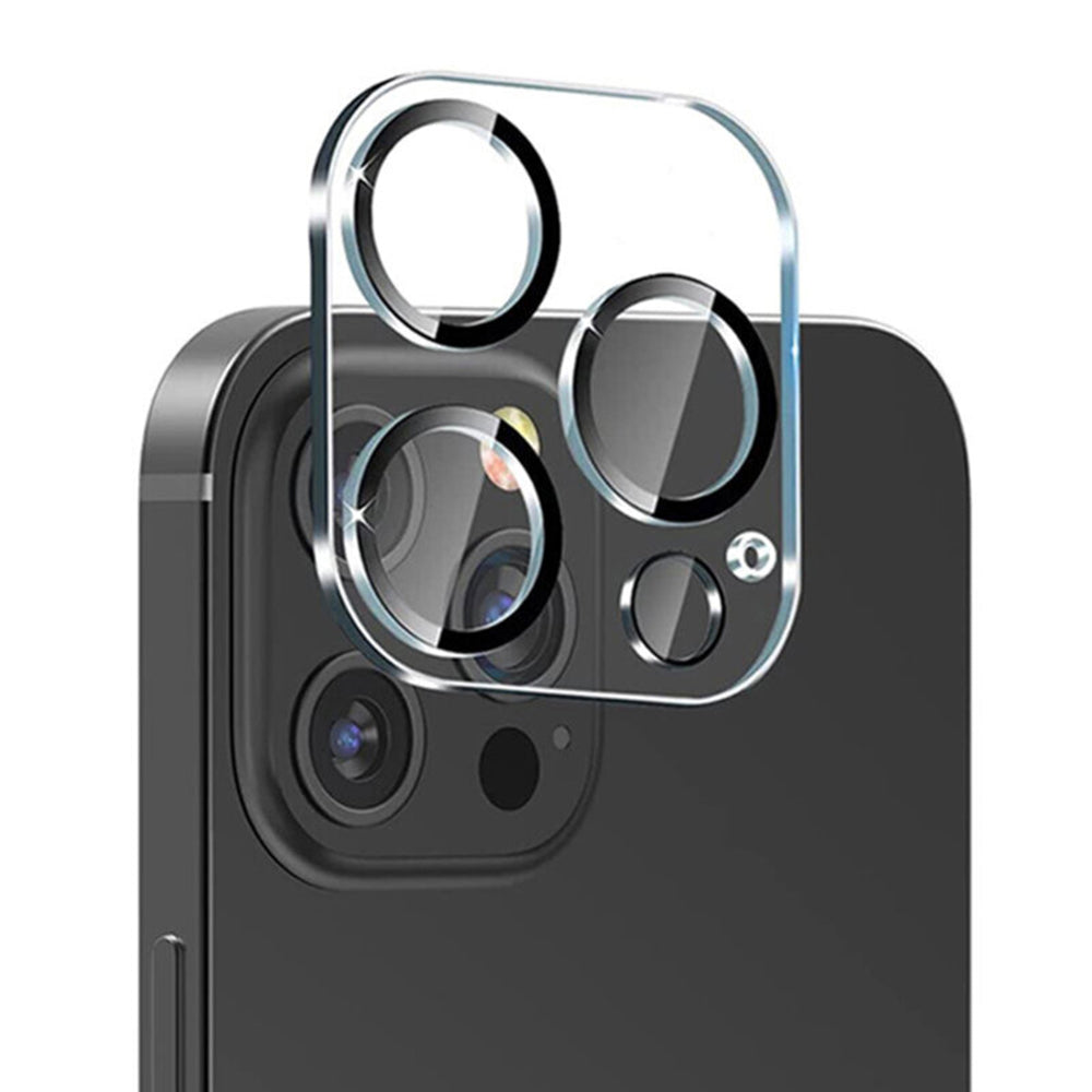 Folie de protectie Camera Spate Lito S+ pentru Apple iPhone 13 Pro Max / 13 Pro, Sticla Securizata, Neagra
