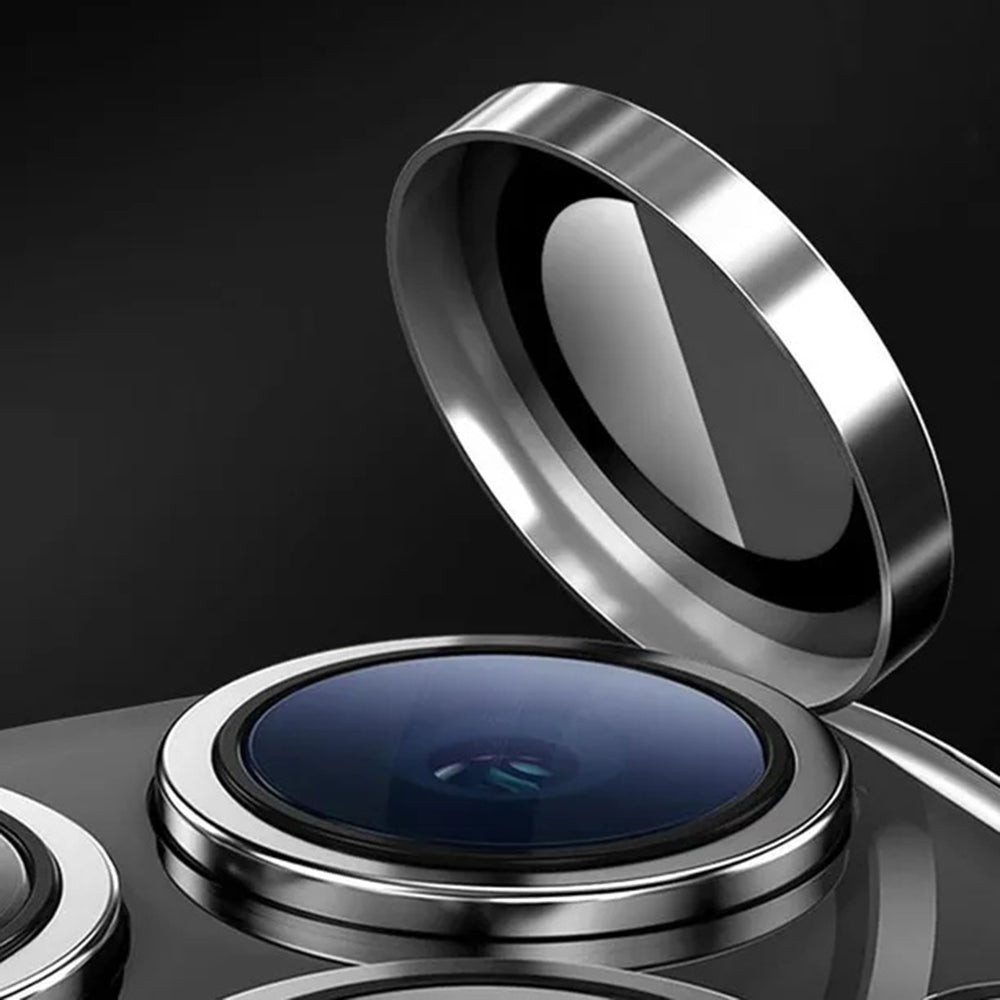 Folie de protectie Camera Spate Lito S+ pentru Apple iPhone 14 Pro, Sticla Securizata, Argintie