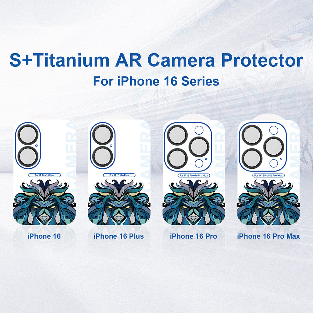Folie de protectie Camera Spate Lito S+ pentru Apple iPhone 16 Pro Max / 16 Pro, Sticla Securizata, Neagra
