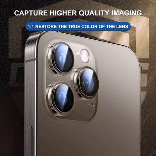 Folie de protectie Camera Spate Lito Titanium AR pentru Apple iPhone 17 Air, Sticla Securizata, Neagra