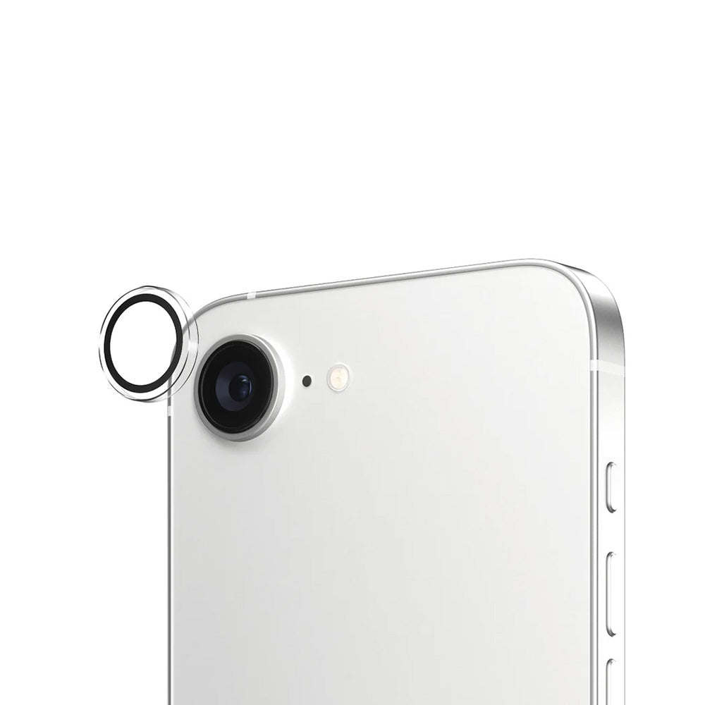 Folie de protectie Camera Spate PanzerGlass Hoops pentru Apple iPhone 16e, Sticla Securizata, Transparenta