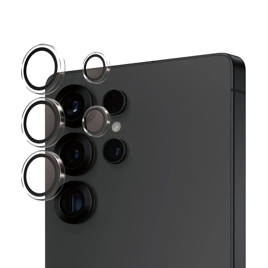 Folie de protectie Camera Spate PanzerGlass Hoops pentru Samsung Galaxy S25 Ultra S938, Sticla Securizata, Transparenta