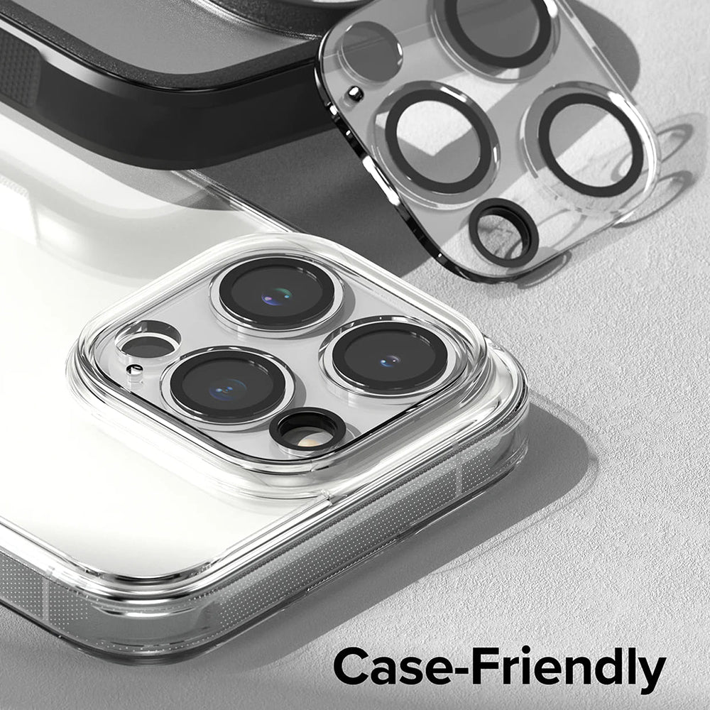 Folie de protectie Camera Spate Ringke pentru Apple iPhone 15 Pro Max, Sticla Securizata, Set 2 bucati, Transparenta