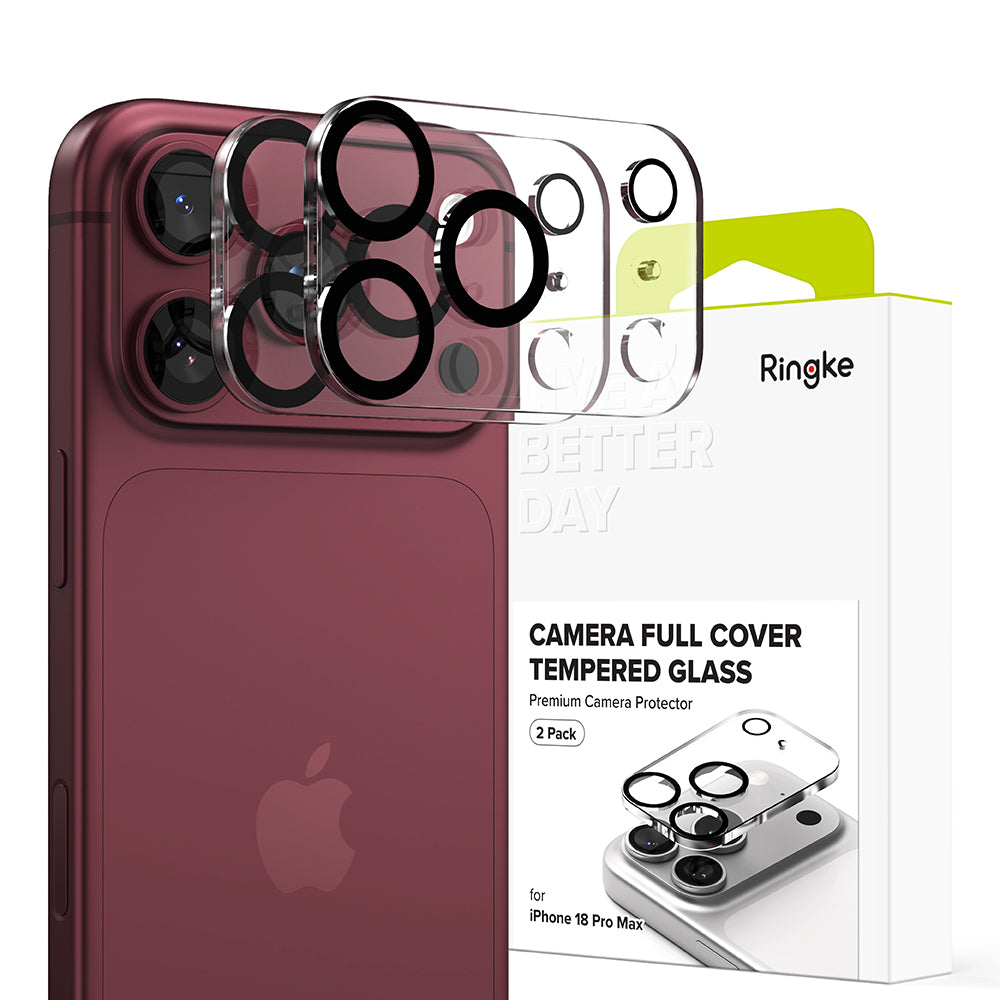 Folie de protectie Camera Spate Ringke pentru Apple iPhone 18 Pro Max, Sticla Securizata, Set 2 bucati, Transparenta