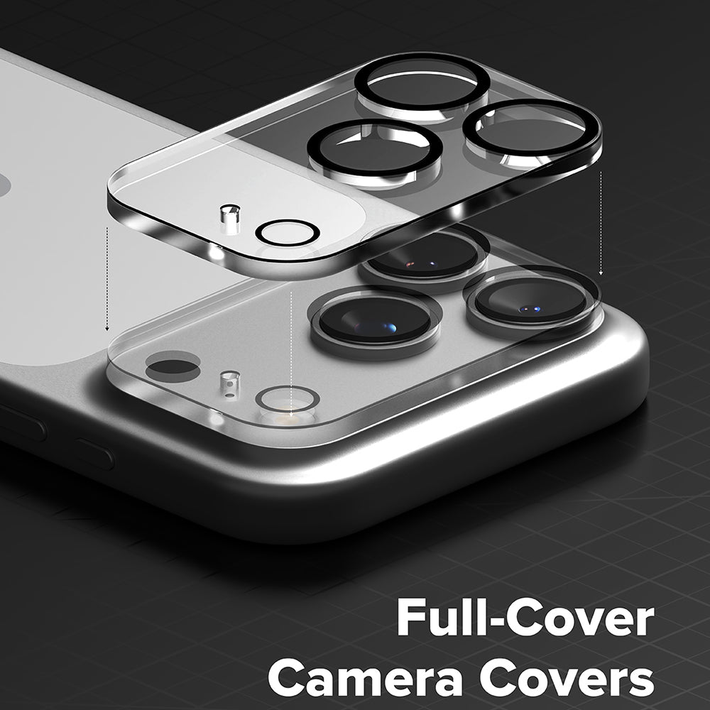 Folie de protectie Camera Spate Ringke pentru Apple iPhone 18 Pro Max, Sticla Securizata, Set 2 bucati, Transparenta