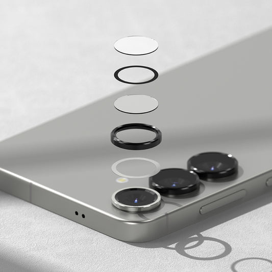 Folie de protectie Camera Spate Ringke pentru Samsung Galaxy S25 S931, Sticla Securizata, Neagra