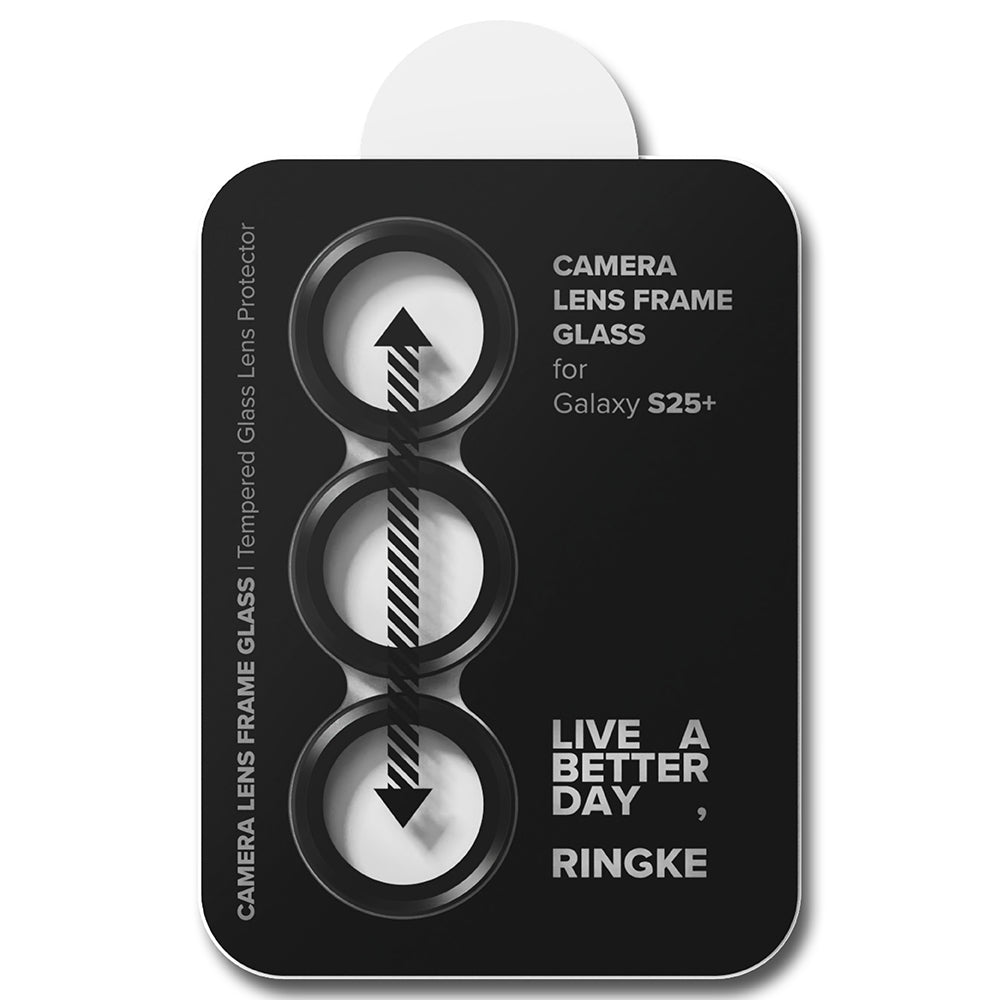 Folie de protectie Camera Spate Ringke pentru Samsung Galaxy S25 S931, Sticla Securizata, Neagra