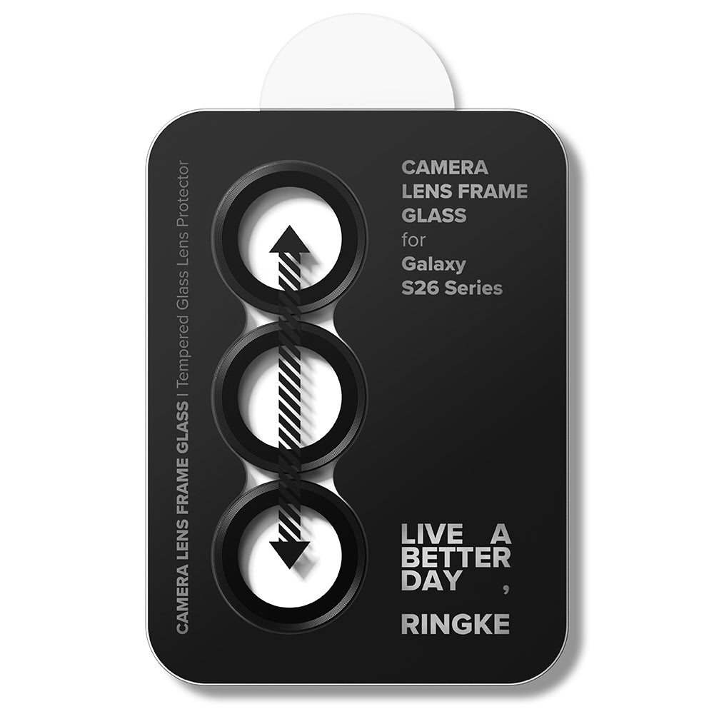Folie de protectie Camera Spate Ringke pentru Samsung Galaxy S26 Plus S947 / S26, Sticla Securizata, Set 2 bucati, Neagra