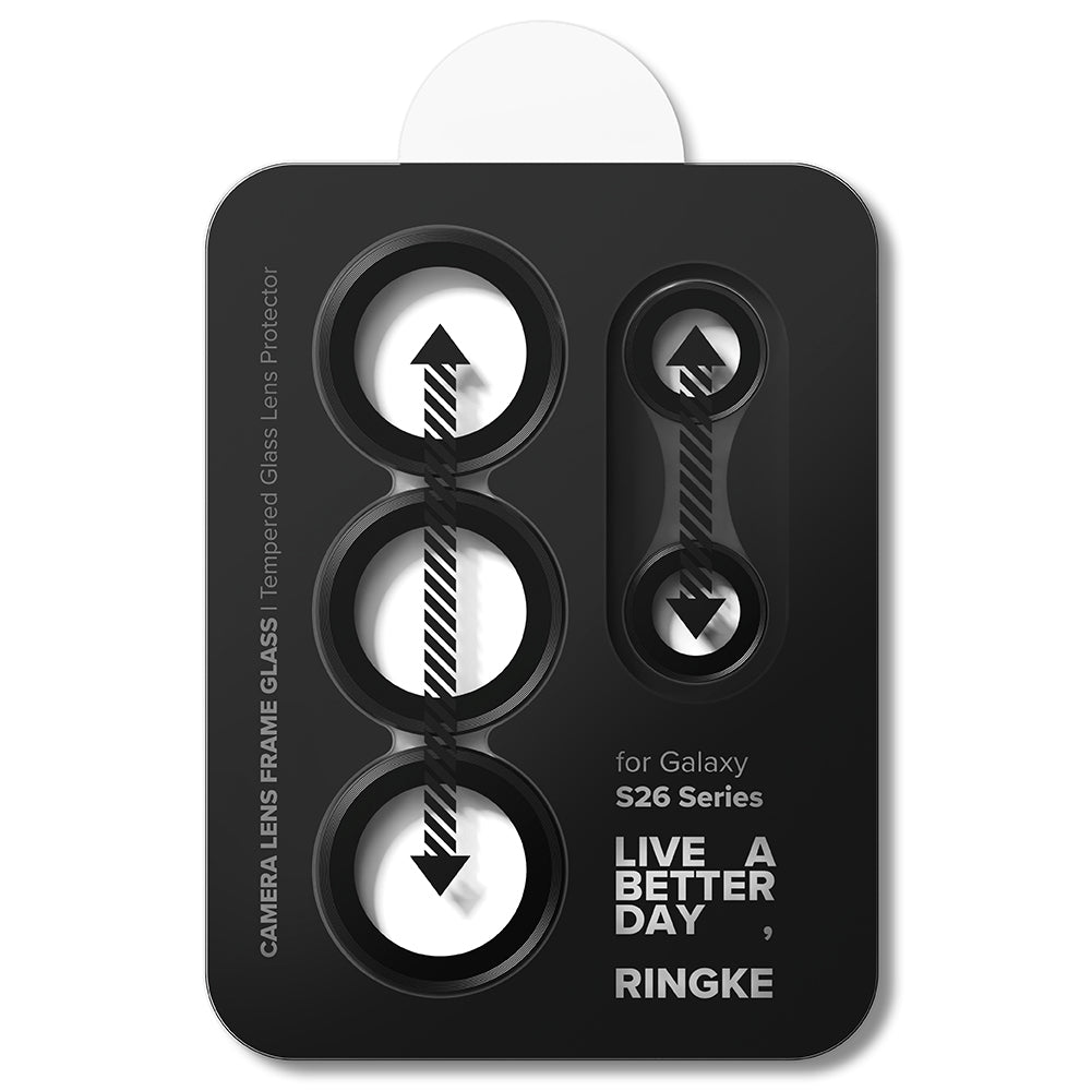 Folie de protectie Camera Spate Ringke pentru Samsung Galaxy S26 Ultra S948, Sticla Securizata, Set 2 bucati, Neagra