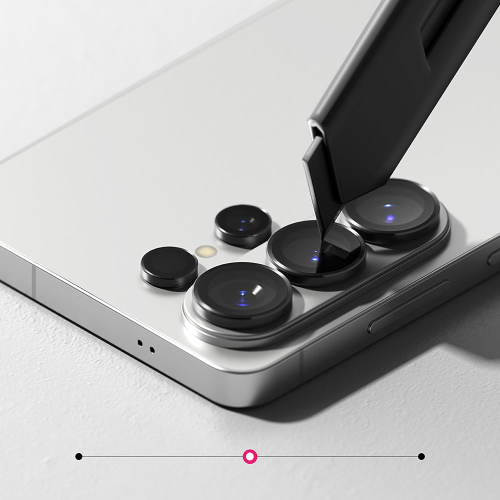 Folie de protectie Camera Spate Ringke pentru Samsung Galaxy S26 Ultra S948, Sticla Securizata, Set 2 bucati, Neagra