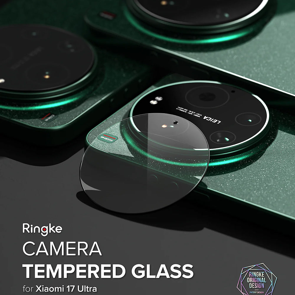 Folie de protectie Camera Spate Ringke pentru Xiaomi 17 Ultra, Sticla Securizata, Set 2 bucati, Transparenta