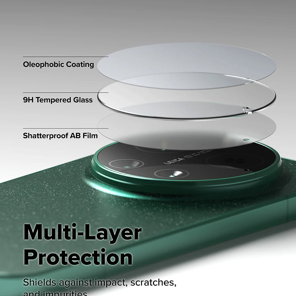 Folie de protectie Camera Spate Ringke pentru Xiaomi 17 Ultra, Sticla Securizata, Set 2 bucati, Transparenta