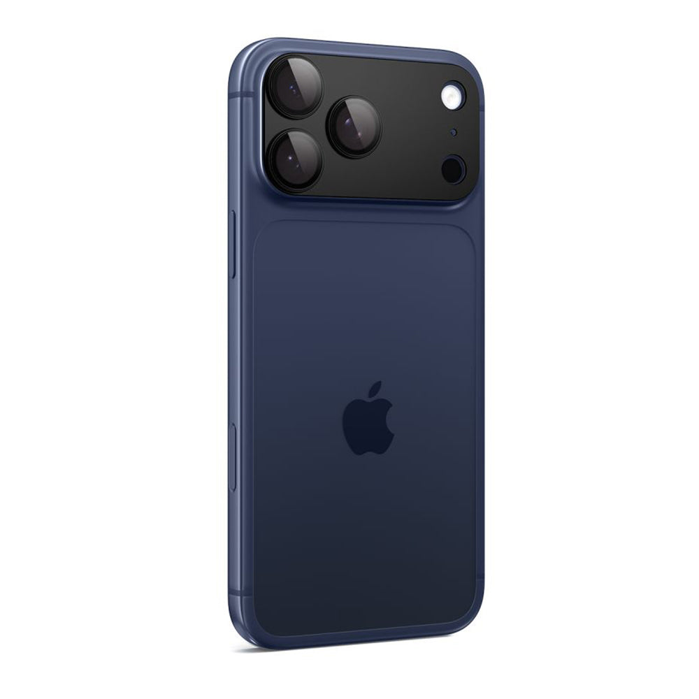 Folie de protectie Camera Spate Spigen GlastR EZ FIT Optik Pro XL pentru Apple iPhone 17 Pro Max, Sticla Securizata, Neagra AGL10649