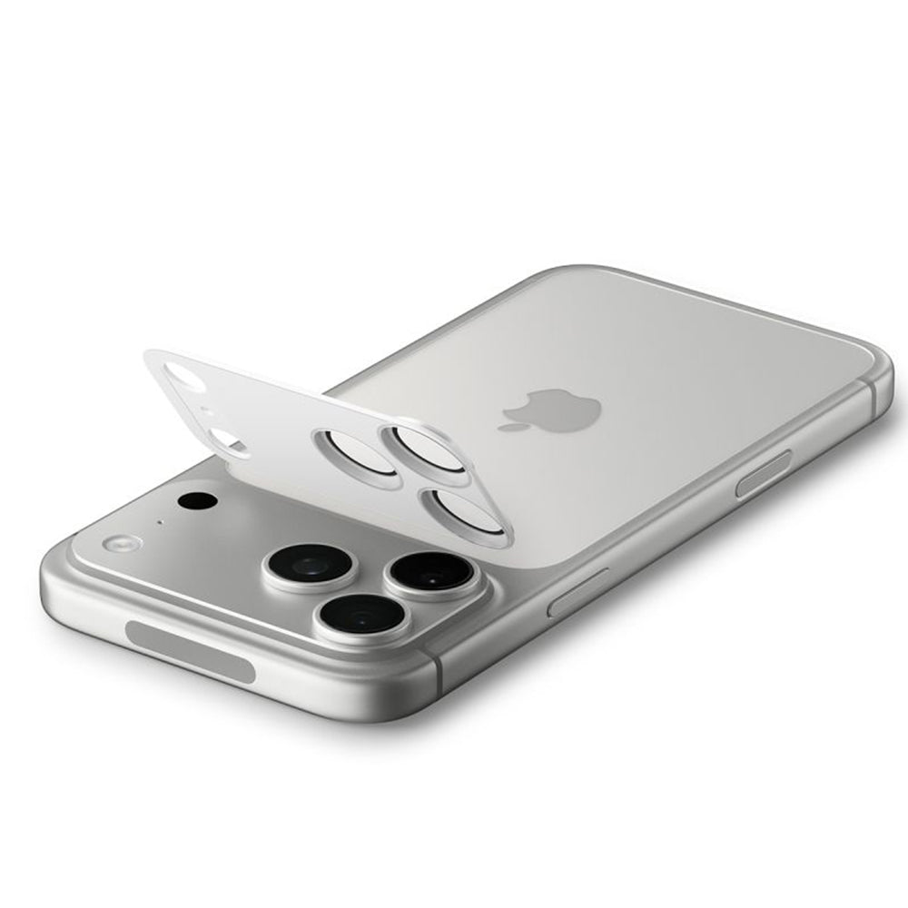 Folie de protectie Camera Spate Spigen GlastR EZ FIT Optik Pro XL pentru Apple iPhone 17 Pro, Sticla Securizata, Argintie AGL10647