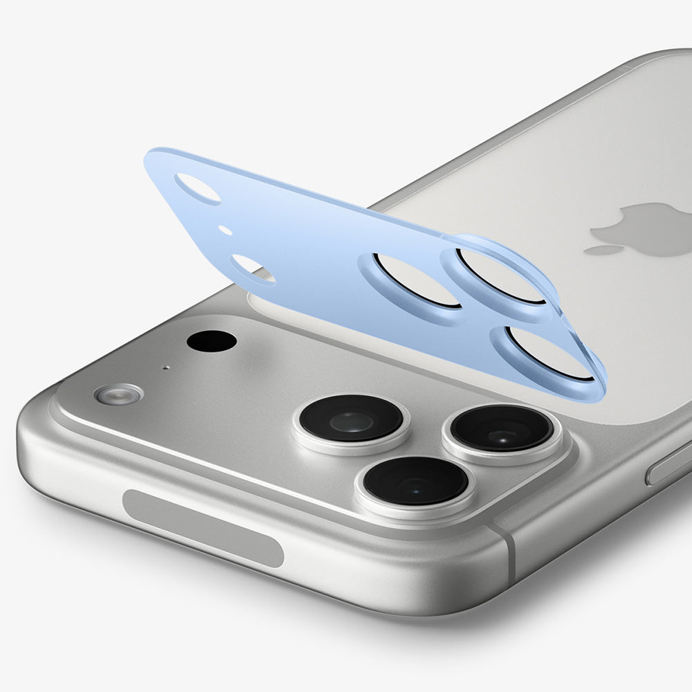 Folie de protectie Camera Spate Spigen GlastR EZ FIT Optik Pro XL pentru Apple iPhone 18 Pro Max, Sticla Securizata, Bleu AGL12041