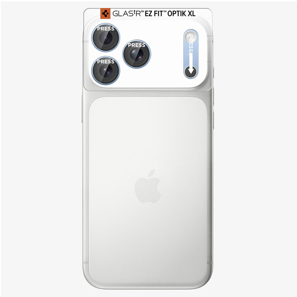 Folie de protectie Camera Spate Spigen GlastR EZ FIT Optik Pro XL pentru Apple iPhone 18 Pro Max, Sticla Securizata, Bleu AGL12041