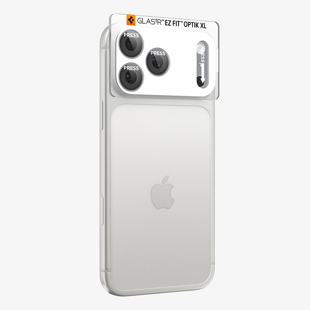 Folie de protectie Camera Spate Spigen GlastR EZ FIT Optik Pro XL pentru Apple iPhone 18 Pro, Sticla Securizata, Argintie AGL12038