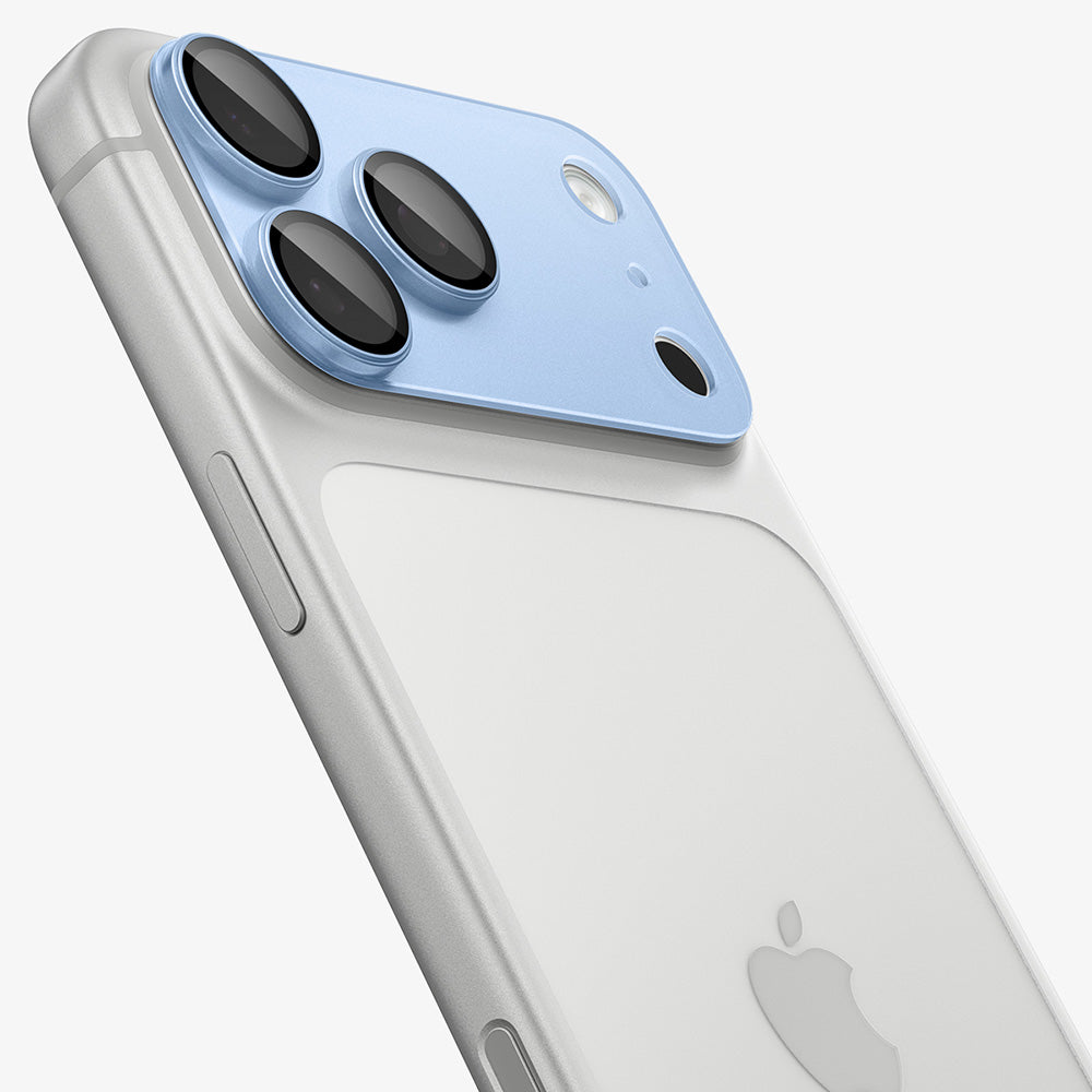 Folie de protectie Camera Spate Spigen GlastR EZ FIT Optik Pro XL pentru Apple iPhone 18 Pro, Sticla Securizata, Bleu AGL12037