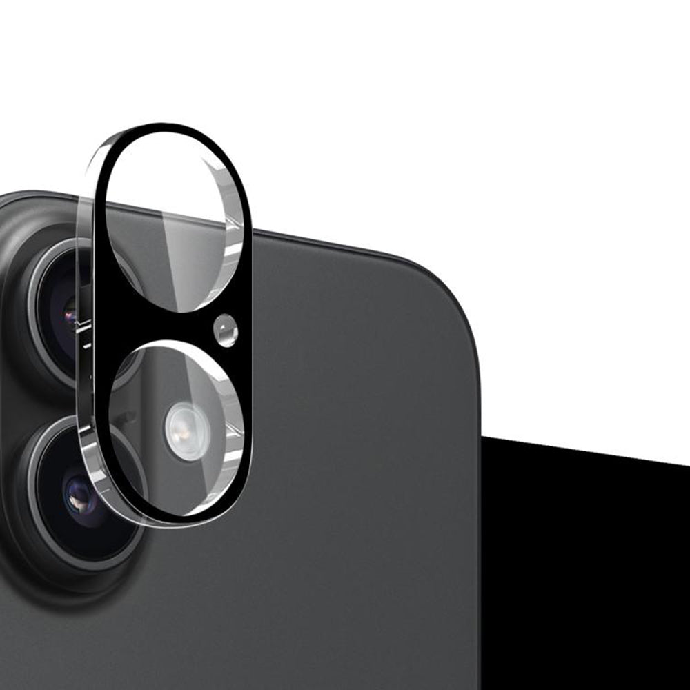 Folie de protectie Camera Spate Techsuit pentru Apple iPhone 17, Sticla Securizata, Neagra