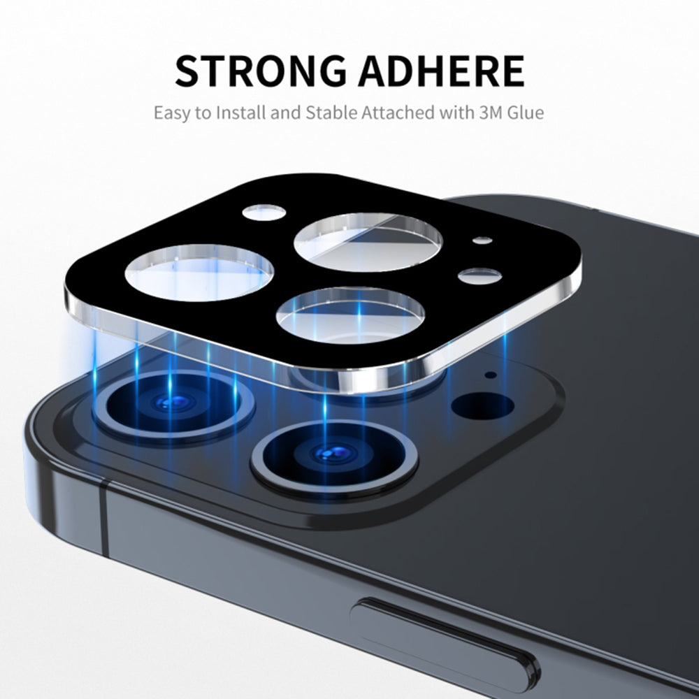 Folie de protectie Camera Spate Techsuit pentru Apple iPhone 17, Sticla Securizata, Neagra