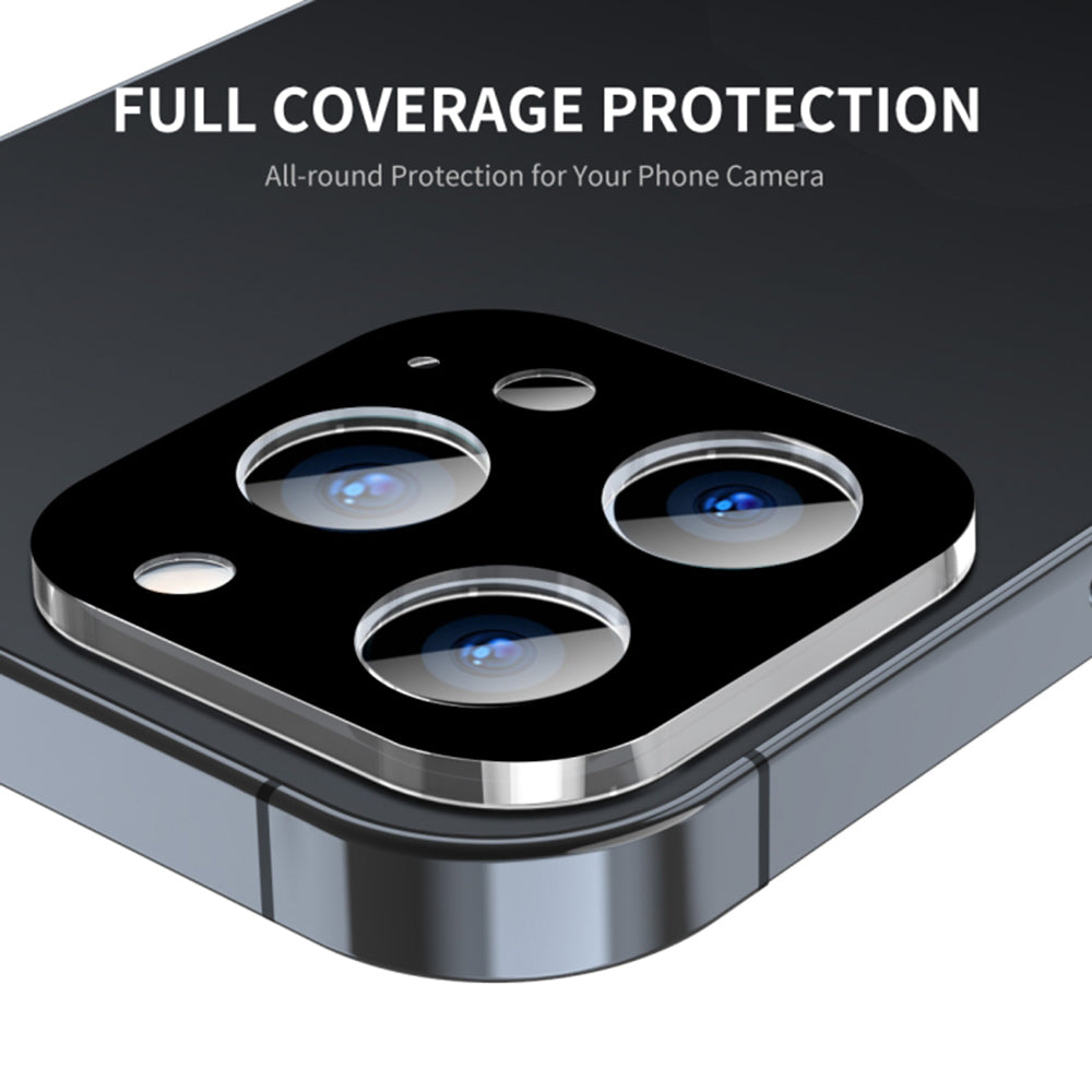 Folie de protectie Camera Spate Techsuit pentru Apple iPhone 17, Sticla Securizata, Neagra