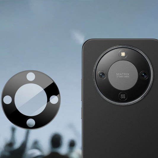 Folie de protectie Camera Spate Techsuit pentru Honor Magic8 Lite, Sticla Securizata, Neagra