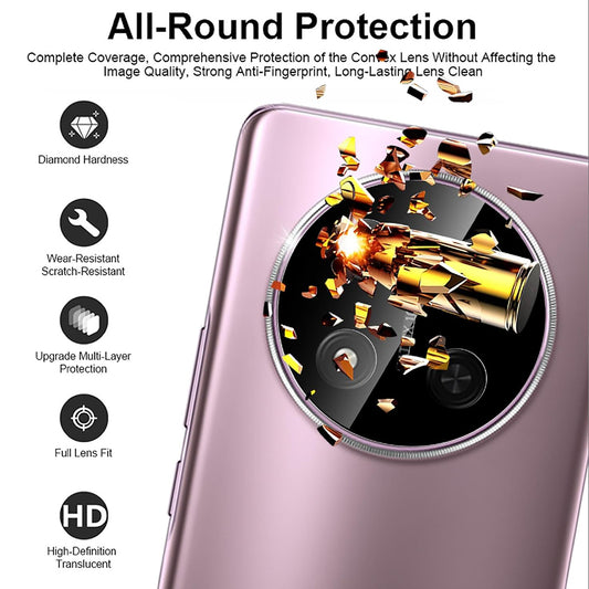 Folie de protectie Camera Spate Techsuit pentru Honor X9c / Magic7 Lite, Sticla Securizata, Neagra