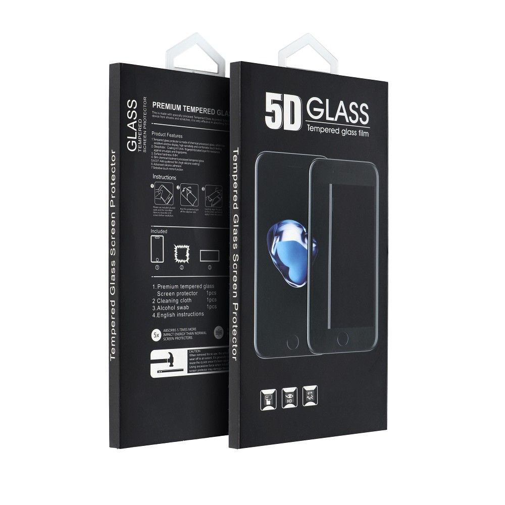 Folie de protectie Ecran OEM pentru Samsung Galaxy A23 5G A236 / A23 A235, Sticla Securizata, Full Glue, 5D, Neagra