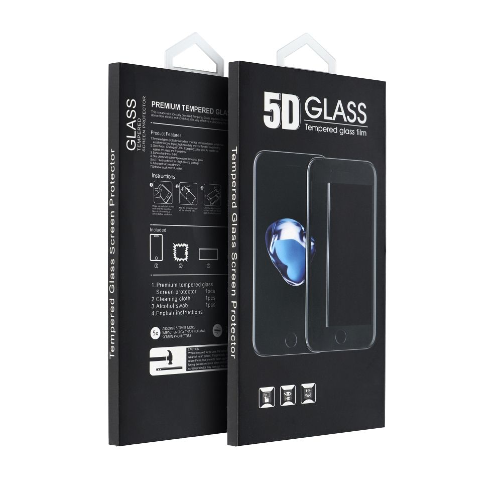 Folie de protectie Ecran Matte OEM pentru Apple iPhone 17 Pro Max, Sticla Securizata, Full Glue, 5D, Neagra